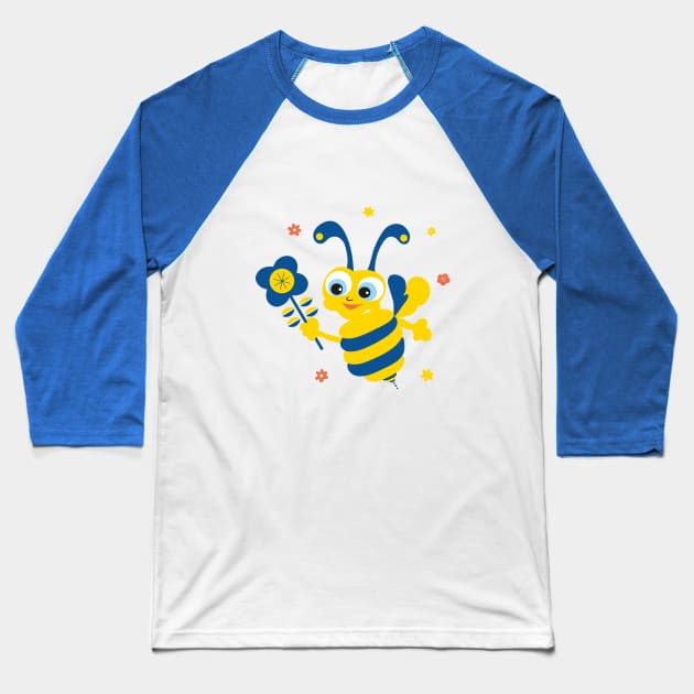 Ukraine Bee Baseball T-Shirt by Tagor_store